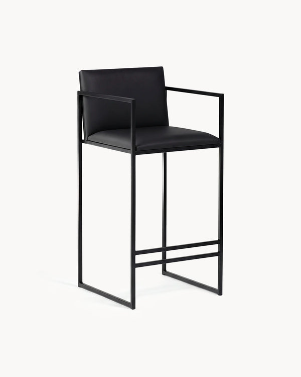 Bruno bar stool, three-quarter studio view