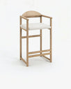 Carl Bar stool - Oak - Ivory bouclé