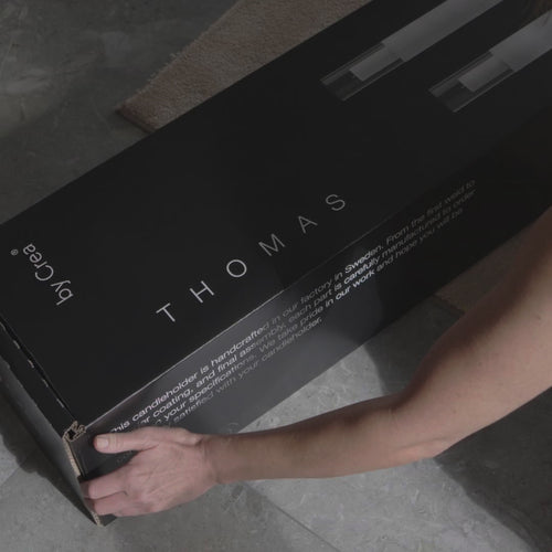 Bougeoir Thomas Floor - Lot de 2 - Noir