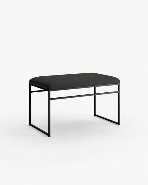 Banc Wilma - Noir - Cuir Jade black