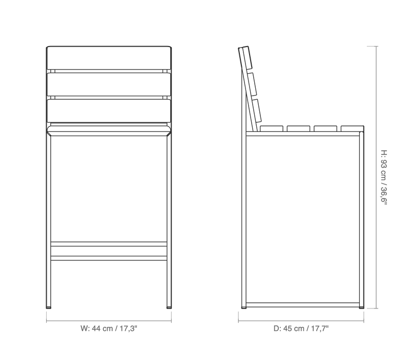 Per Outdoor Bar Stool