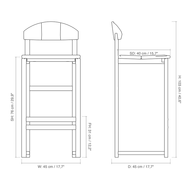 Ted Bar Stool