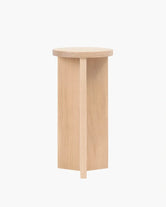 Pedestal made of solid wood, showcasing Scandinavian design for modern interiors.