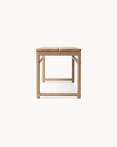 Wooden Bench Alva showcasing a natural oak frame, ideal for contemporary interiors.