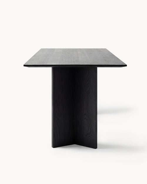 Dining table Ann - Black oak Wood