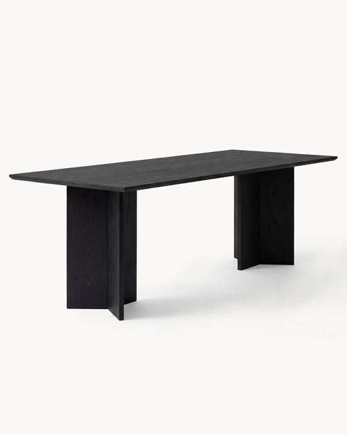 Dining table Ann - Black oak Wood