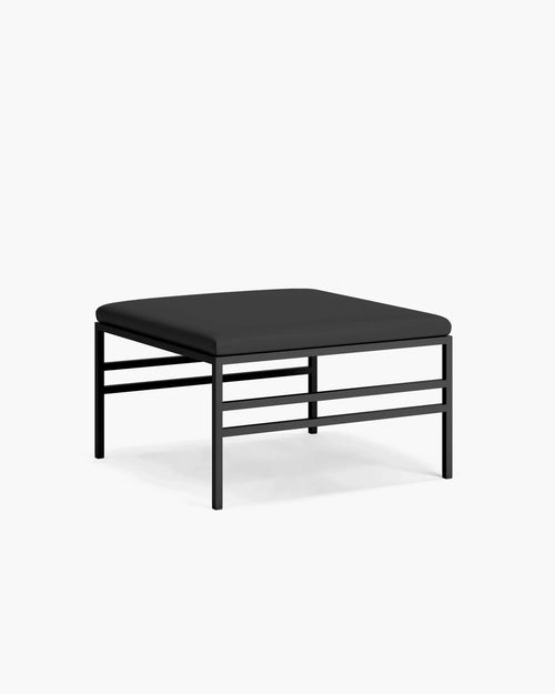 Anton bench in sleek black design, perfect for modern homes and pairs well with the Anton coffee table series.