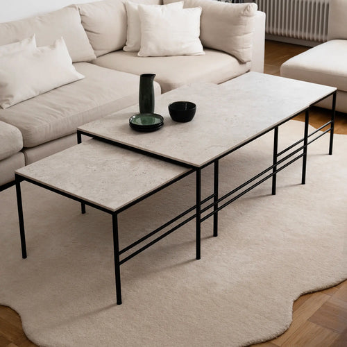 Anton Couchtisch - Großes Set - Schwarz - Danae dekton