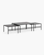 Anton Coffee table - Large set - Black - Grafite dekton