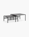 Anton Loungebord- Small set - Svart - Grafite dekton