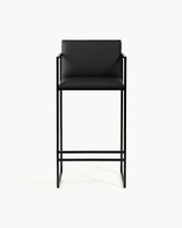 Barstol Bruno - Svart - Jade black läder