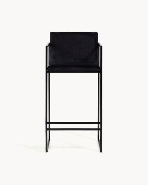 Bar Stool Bruno – Black – Jade Black Velvet