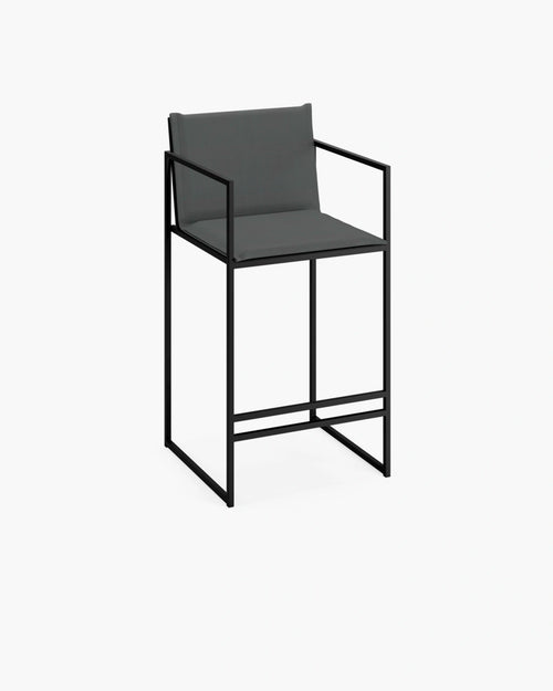 Bruno Utebarstol - Svart - Onyx akryl