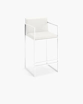 Bar Stool Bruno – White – Design Your Own featuring a sleek white frame and comfortable seat, perfect for modern spaces.