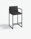 Bruno Bar stool - Black - Jade black leather - Jade black