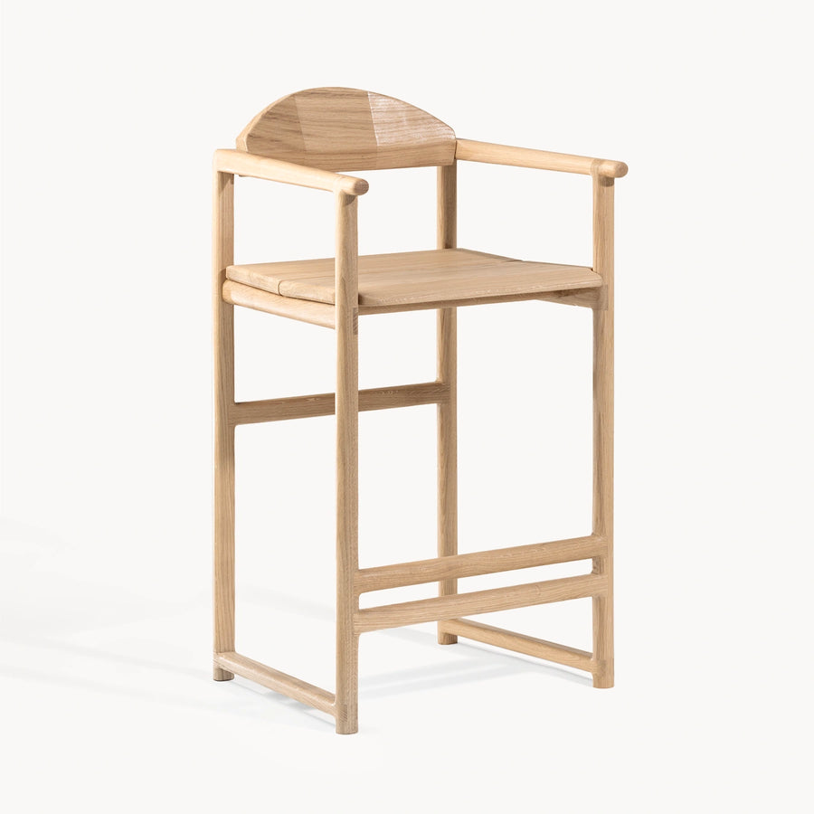 Barhocker Eiche Carl – Eiche – Holzsitz