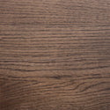 Close-up of rich brown wood sample showcasing natural grain patterns and texture, perfect for quality finishing.