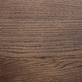 Dark stained solid oak, one of the top finishes for the Diana dining table