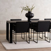 Diana Dining table - Black - Black oak