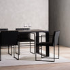 Diana Dining table - Black - Black oak