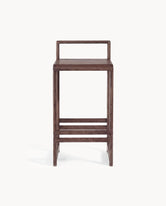 Oak Bar Stool Ebba with dark oak frame, stylish and modern design, perfect for any home decor.