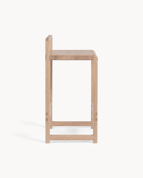 Oak Bar Stool Ebba – Solid Oak Frame