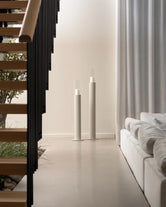 Candleholder Thomas - Set of 2 - Beige Frame in a modern interior with a minimalist aesthetic.