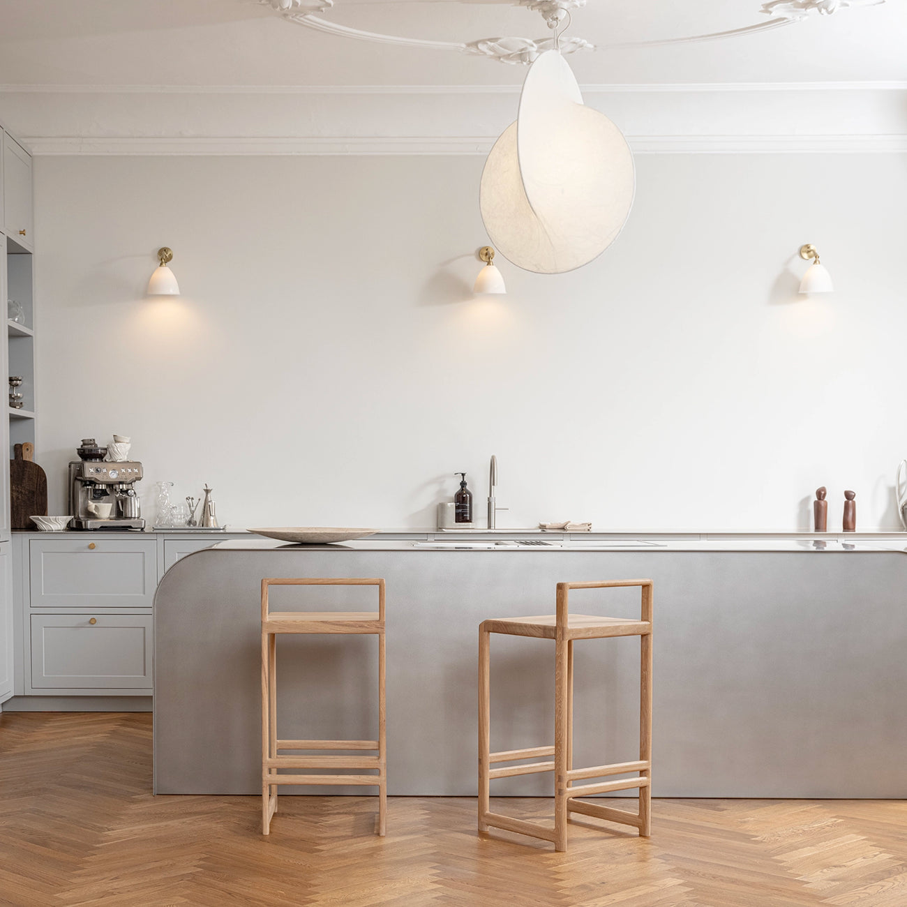 Oak Bar Stool Ebba – Solid Oak Frame