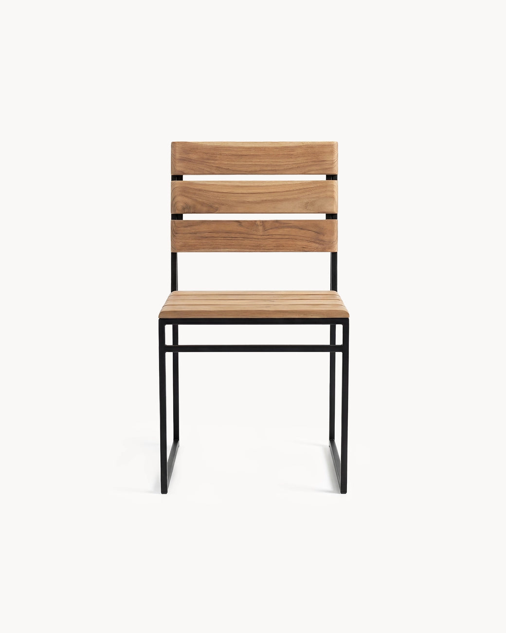 Outdoor chair Edith - Black - Teak