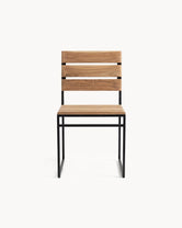 Outdoor chair Edith - Black - Teak