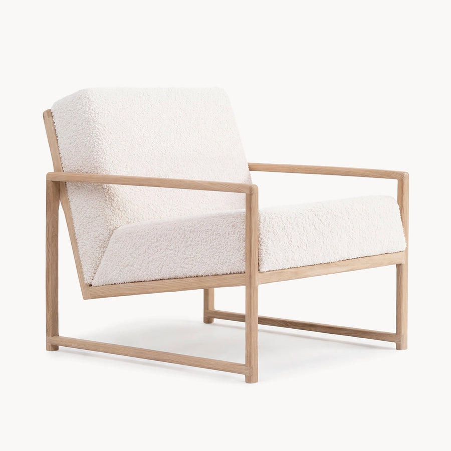 Sessel Einar – Eiche – Ivory Bouclé