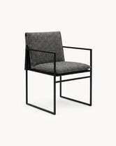 Garden Dining Chair Elsy – Black Frame – Dusk
