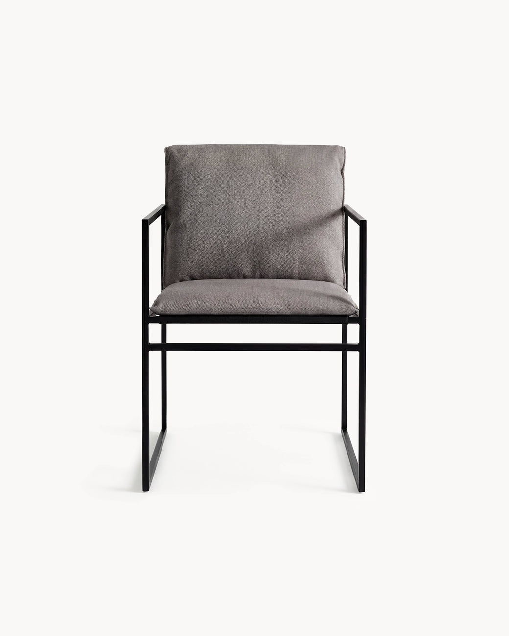 Outdoor chair Elsy  - Black Frame - Fossil Acrylic Cushion