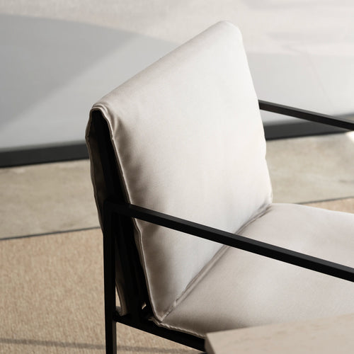Elsy Outdoor chair - Black - Marble acrylic