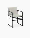 Elsy Outdoor chair - Black - Marble acrylic