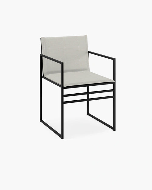 Elsy Utematstol - Svart - Marble akryl