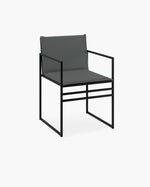 Elsy Utematstol - Svart - Onyx akryl