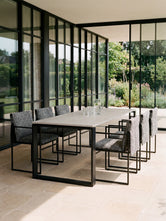 Garden Dining Chair Elsy – Black Frame – Dusk