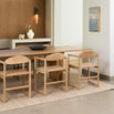 Erik dining chair in oak, showcasing clean lines and warm wood, perfect for stylish everyday dining.