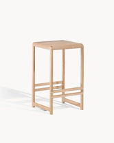 Oak Bar Stool Eva – Oak – Wood Seat with modern design, perfect for kitchen islands and home bars.