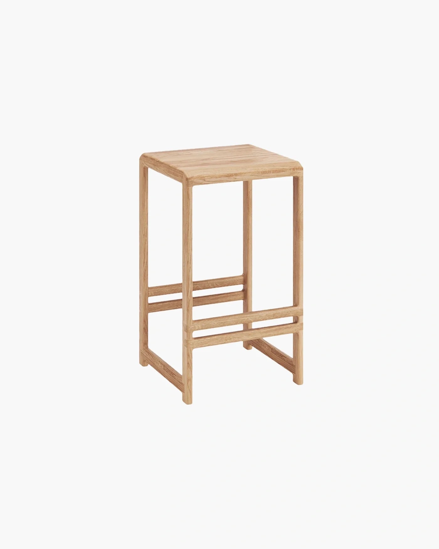 Eva bar stool in solid wood with modern design, perfect for kitchen islands and home bars.