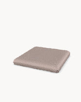 Cushion for the Freja bar stool in Greige bouclé, three-quarter view