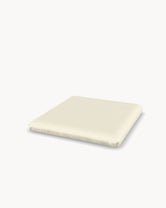 Cushion for the Freja bar stool in Sand velvet, three-quarter view