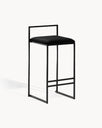 Freja Barstol - Svart - Jade black sammet