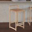 Ebba bar stool in oak, a sleek and modern design perfect for kitchens and dining spaces.