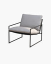 Kenny Lounge chair - Black - Fossil acrylic