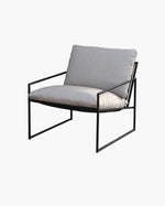 Kenny Loungestol - Svart - Fossil akryl