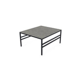 Coffee Table Anton Small, black powder-coated steel frame with Dekton Grafite top