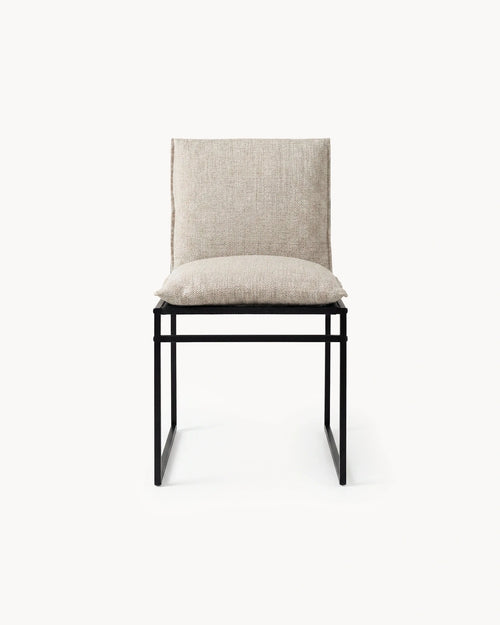 Chaise de jardin Isa – Cadre noir – Oat