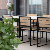 Edith Outdoor chair - Black - Teak from by Crea - Chair.